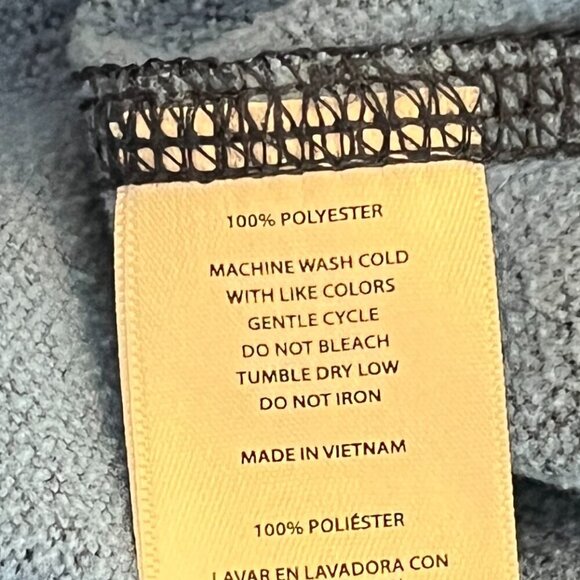 Hickey Freeman Men's Camo Jacquard Quarter Zip medium blue jacket *flaw* - Picture 10 of 11